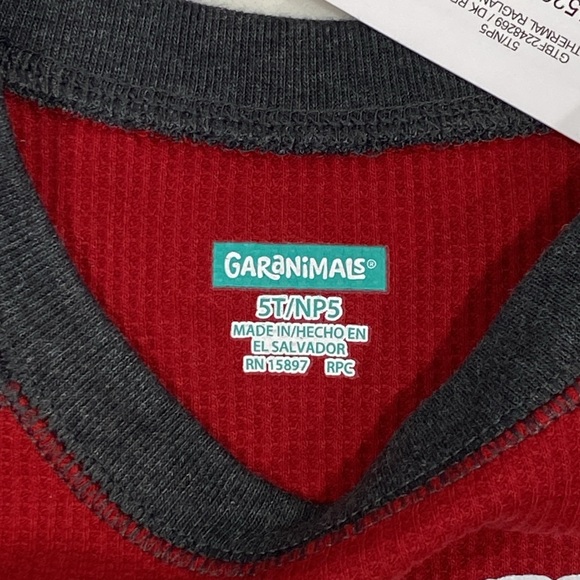 NWT Happy Camper long sleeve t shirt red and grey - Picture 4 of 5